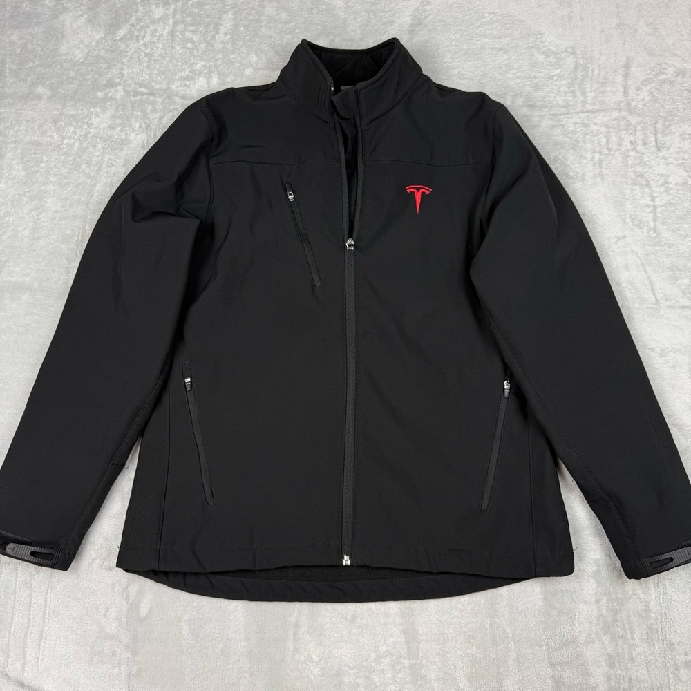 Tesla Employees Jacket Women’s Softshell size medium embroidered logo auto work